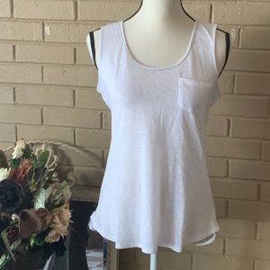 Cosby white scoop neck size SM